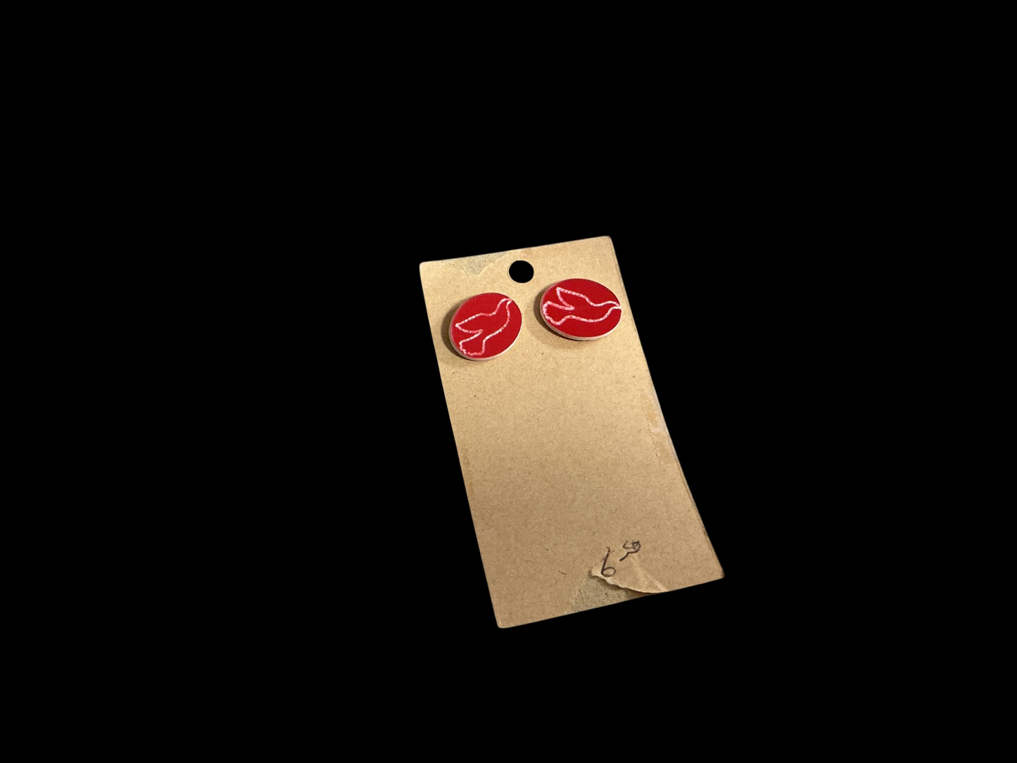 Jim Wenburg Earrings Red