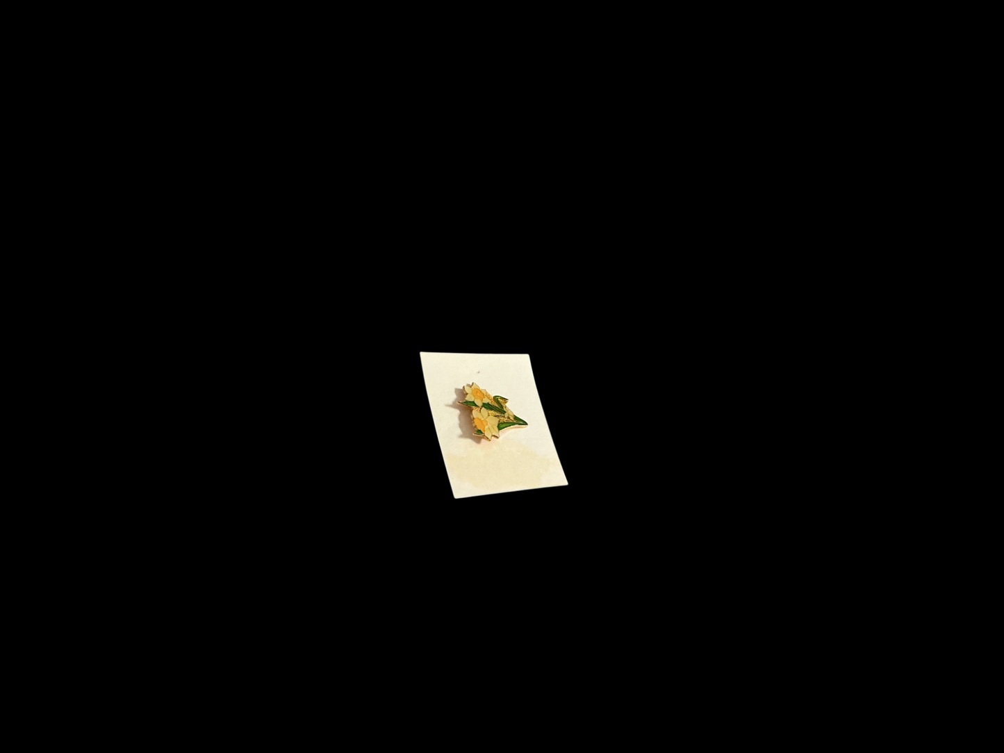 Brooch Yellow, Green, White