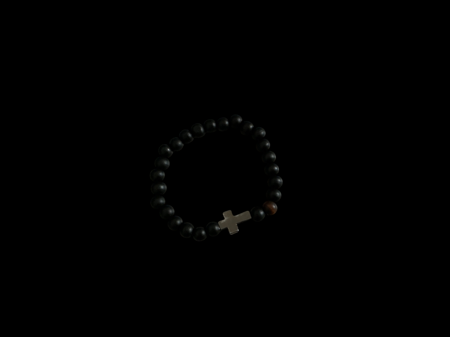 Cross Bracelet Black