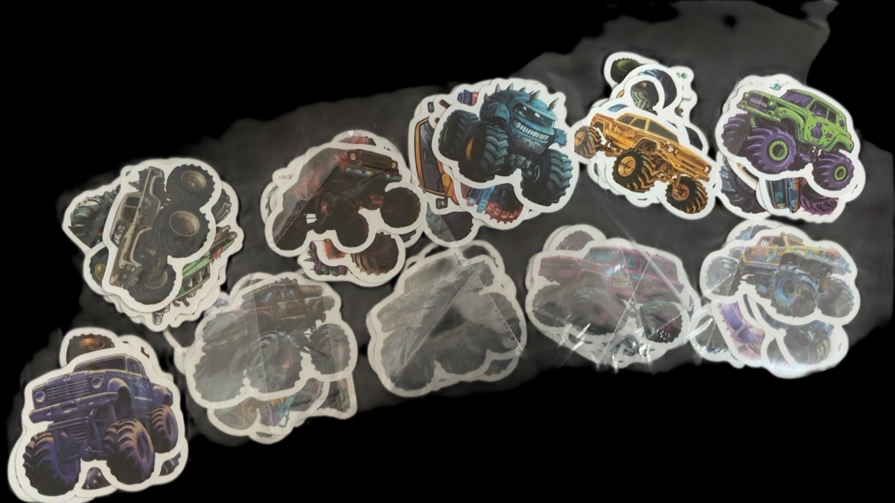 Sticker Pack Monster Trucks Multicolor