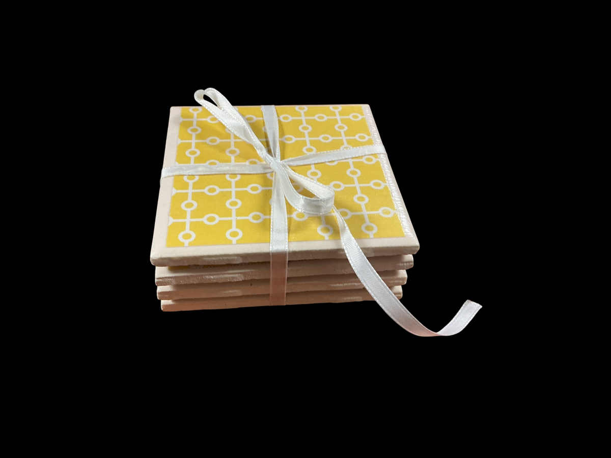 Yellow, White, Beige Ceramic Freedom Factory Home Decoration