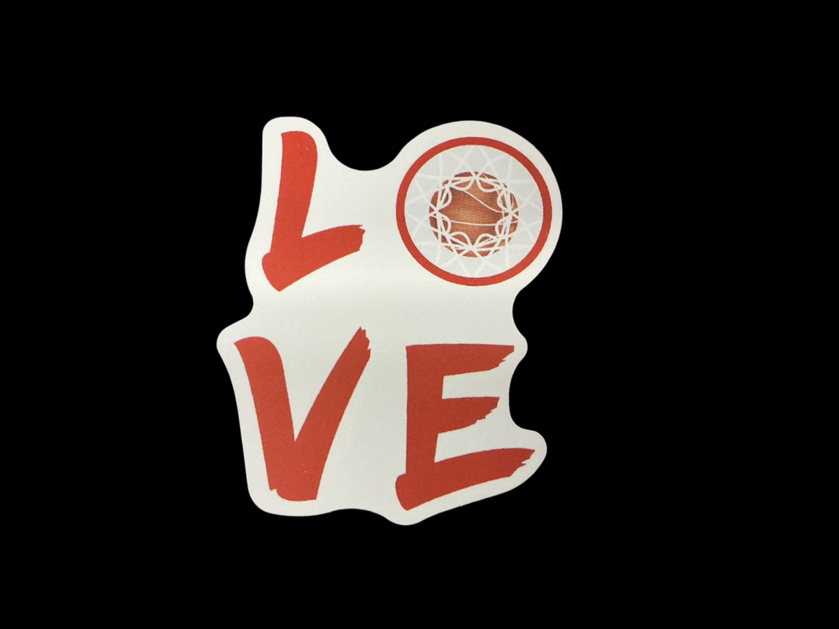 Red, White Vinyl Sticker