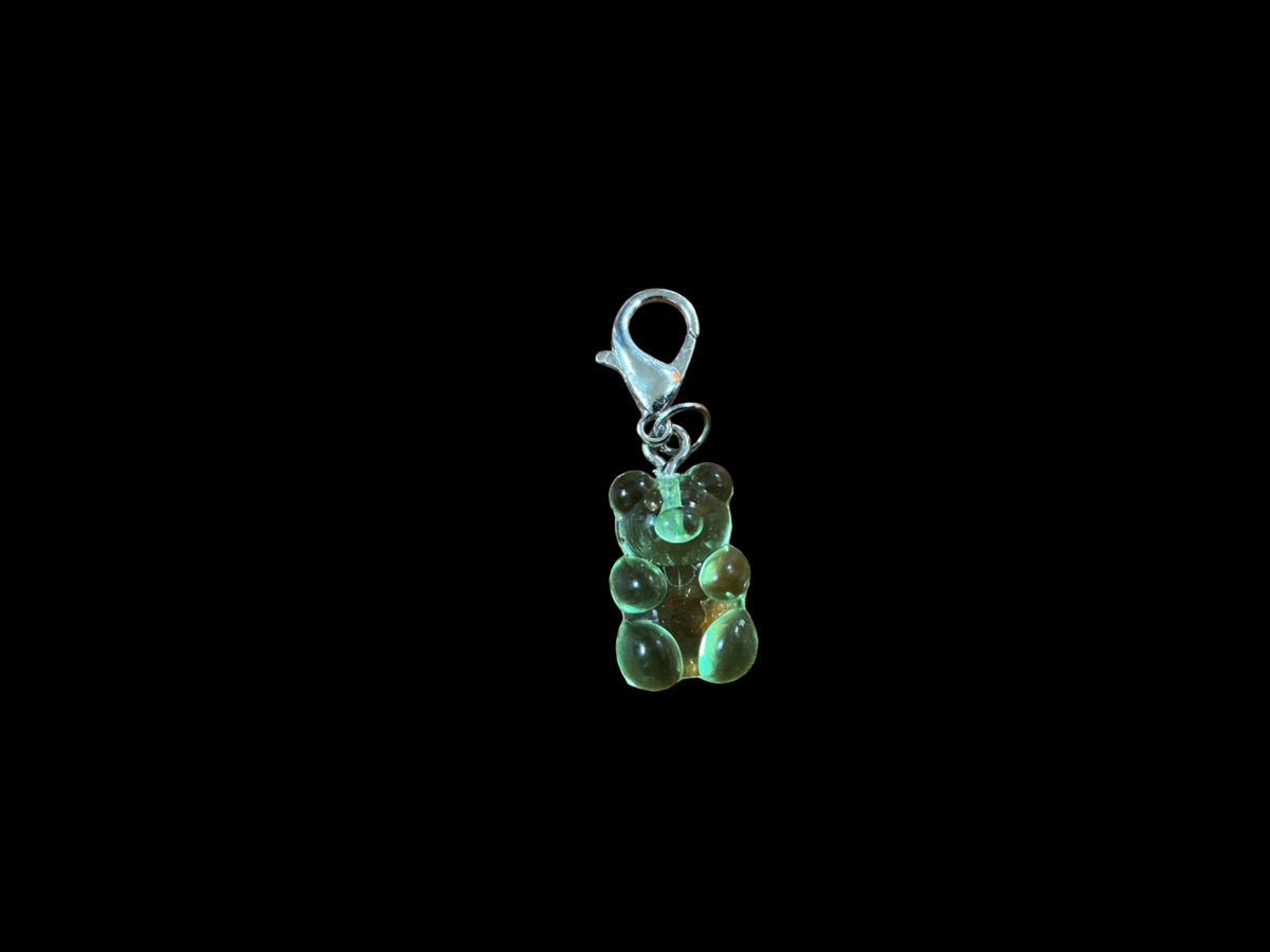 Green Plastic and Metal No Brand Keychain