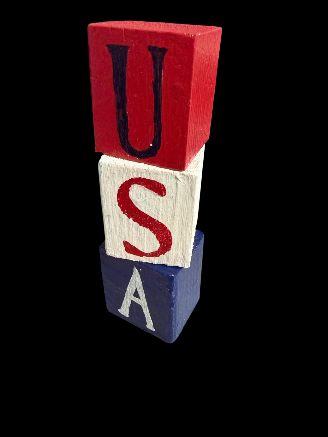 Patriotic USA Blocks, Red, White, Blue
