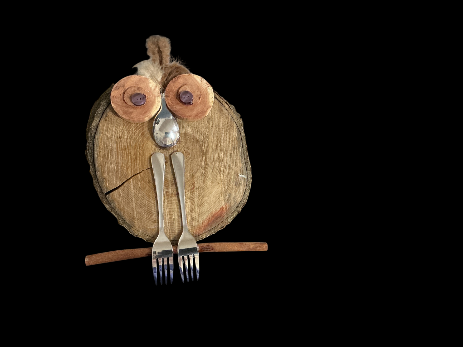 Wall Art Wooden Owl