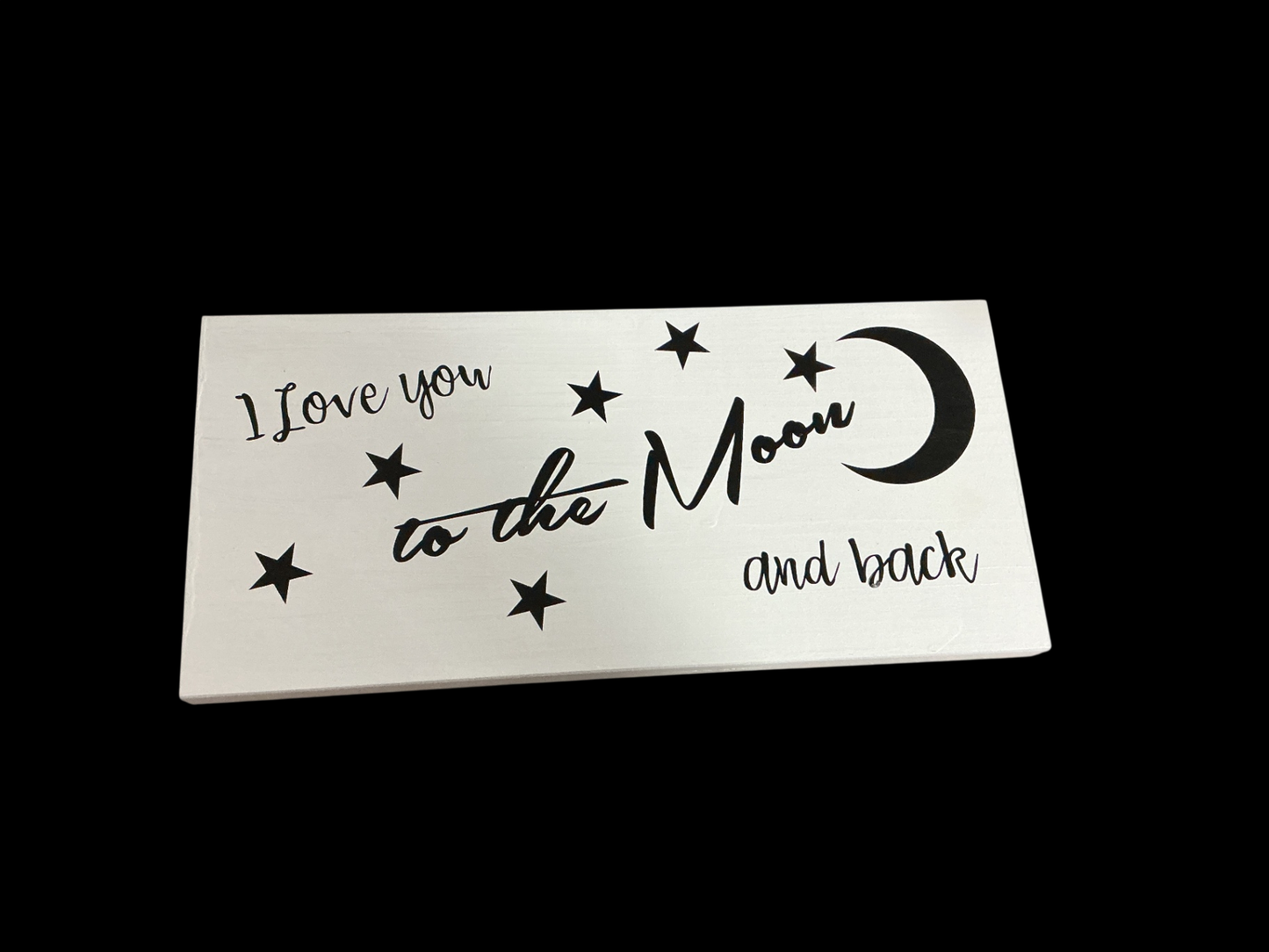 Plaque White and Black