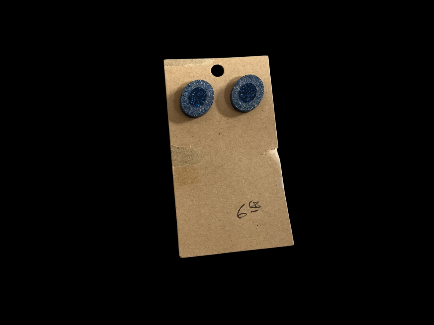 Earrings One Size Blue