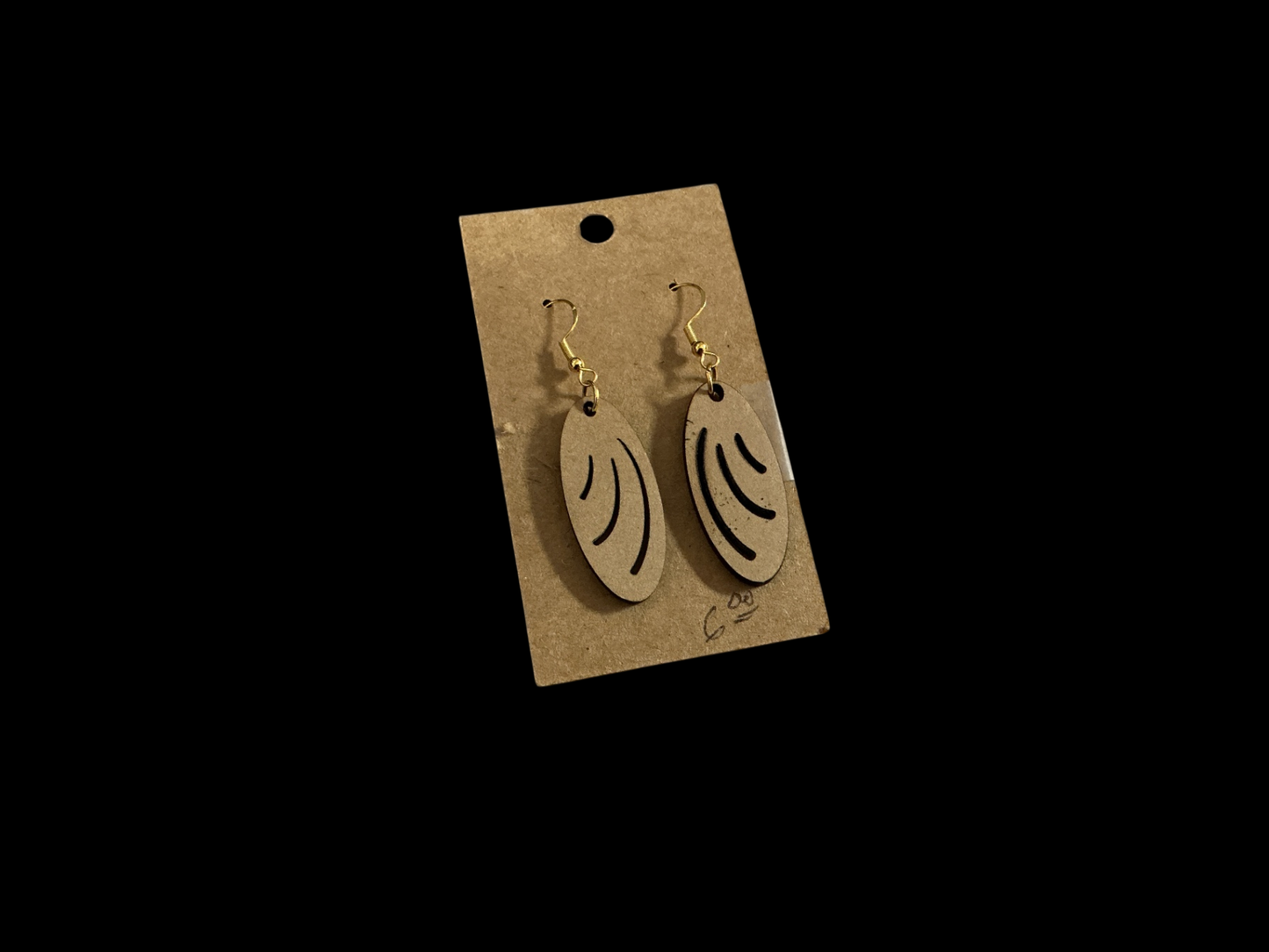 Jim Wenburg Earrings Brown and Gold