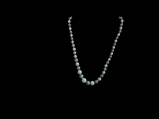 Necklace Blue and Gray