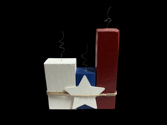 Freedom Factory Red, White, Blue Fireworks Decor
