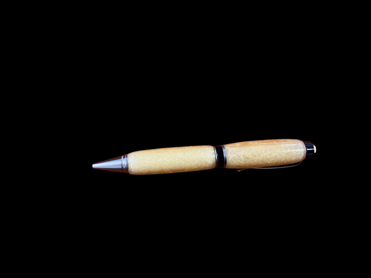 Gold Wood and metal Jim Wenburg Pen