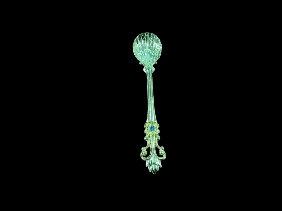 Green Glass Freedom Factory Spoon