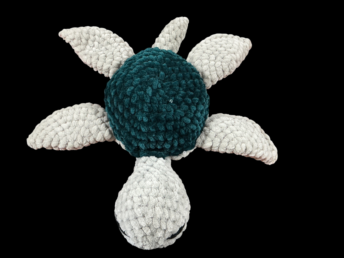 Teal and Cream Chunky crochet yarn Freedom Factory Home Decoration