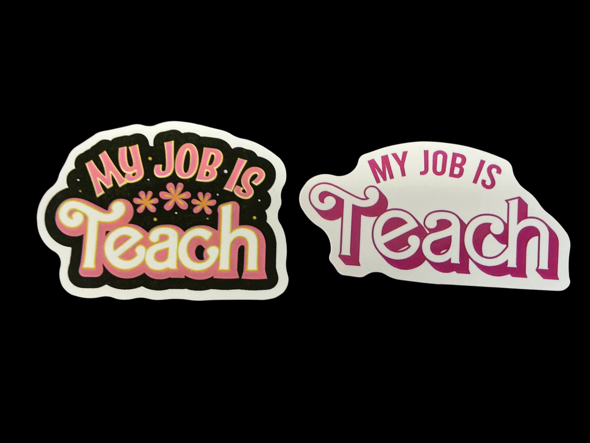 Black, Pink, White Vinyl Sticker Pack