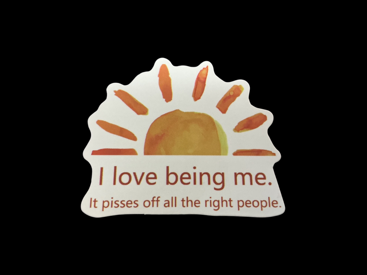 White, Orange, Yellow Vinyl Sticker Pack