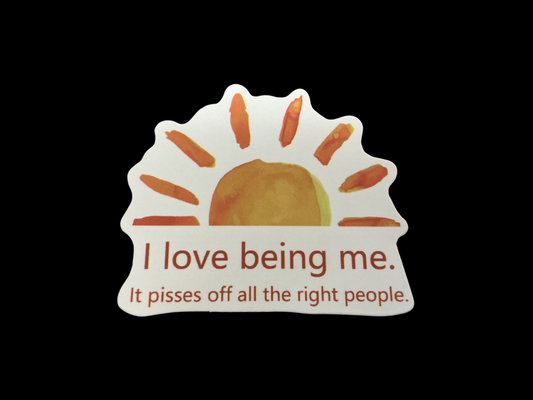 White, Orange, Yellow Vinyl Sticker Pack