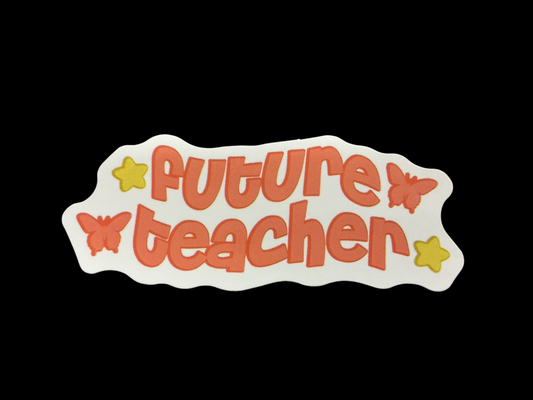 Orange, Yellow, White, Pink Vinyl Sticker Pack