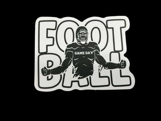 Black and White Vinyl Sticker Sticker