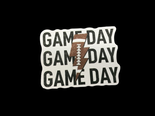 White, Black, Brown Vinyl Sticker