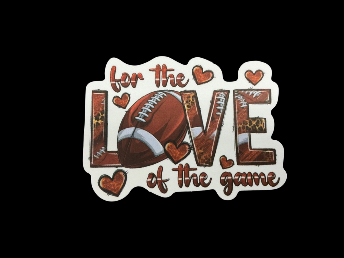 White, Brown, Orange Vinyl Sticker