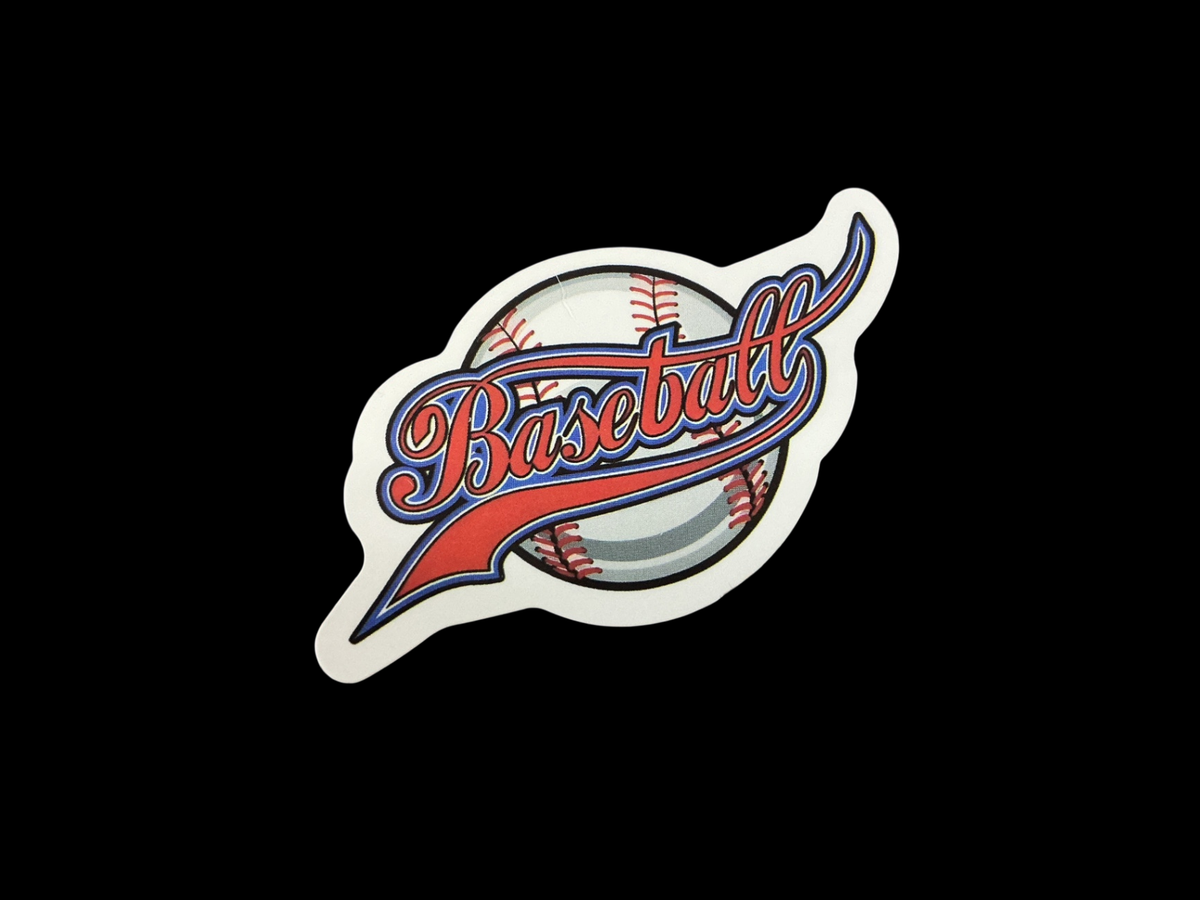 White, Red, Blue, Black Vinyl Sticker