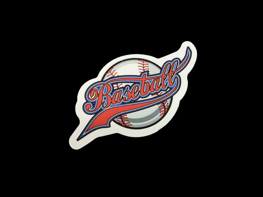 White, Red, Blue, Black Vinyl Sticker