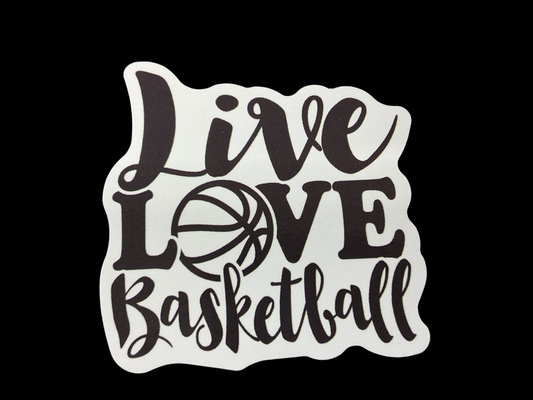 Black and White Vinyl Sticker
