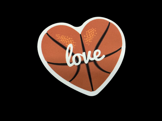 Orange, Black, White Vinyl Sticker