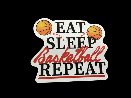 White, Black, Red, Orange, Yellow Vinyl Sticker