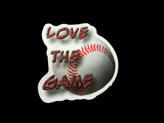 White, Red, Black Vinyl Sticker