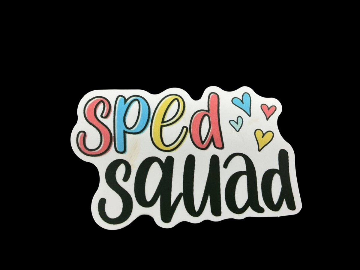 White, Black, Multicolor Vinyl Sticker