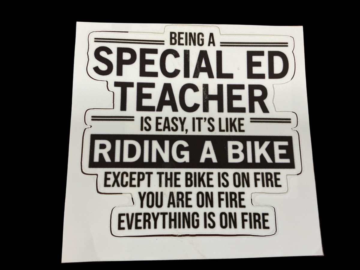 Black and White Vinyl Sticker