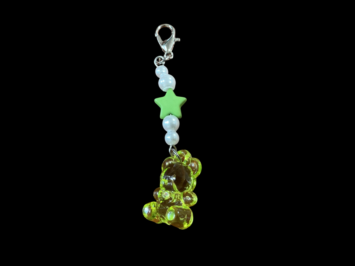 Green Metal and plastic Charm