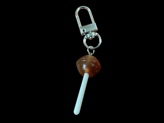 Brown, Silver, White Metal, Plastic Charm
