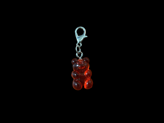 Red Plastic and metal Charm