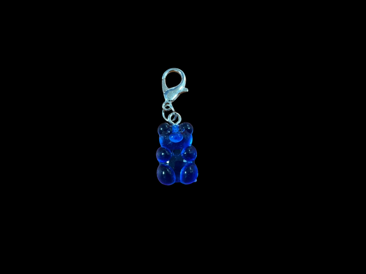 Blue Plastic and Metal Charm